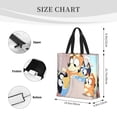 thumbnail image 3 of Silaia Bluey Print Tote Bag for Women Girls, Large Capacity Reusable Grocery Shoulder Bag,Washable Beach Bag,Shoulder Bag for Shopping, School, Work, 3 of 7