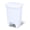 White, variant on Danniu 13 Gallon Trash Can | Plastic Kitchen Waste Bin with Odor Protection of Lid | Hands Free with Step On Foot Pedal and Garbage Bag Rings, Black