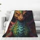 thumbnail image 1 of Fotbe Whimsical Dragon Color Cool Manta de Franela Acolchonada con Estampado, Súper Suave y Esponjosa, Extra Grande para Sofá, Cama, Uso Todo el Año-50"x40", 1 of 7