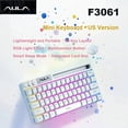 thumbnail image 1 of Mechanical Touch Feel Keyboard 64Keys RGB Backlight Wired Mini Keyboard For Laptop PC Portable Mouse Keyboard Original Aula Game Keyboard, 1 of 11