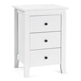 thumbnail image 6 of Topbuy 2PCS End Table Nightstand living Room Furniture W/ 3 Drawers White, 6 of 7