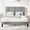 Gray, variant on Amolife Queen Bed Frame, Platform Bed with Upholstered Velvet Adjustable Headboard, Wooden Slats, Easy Assembly, Black