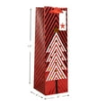 thumbnail image 5 of Sac cadeau en papier de Noël Holiday Time Red Tree, petit format, motif vin, 5 of 5