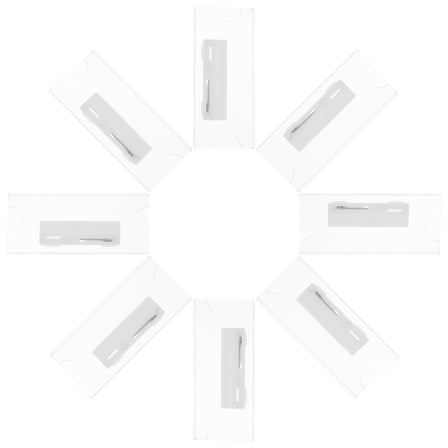 WHAMVOX  10 Pcs Name Tag Pin Backs Officer Badge Holders Insert Card