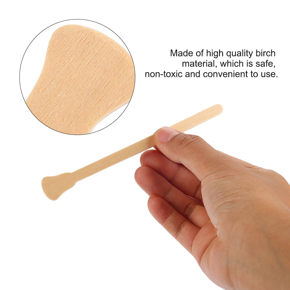 Disposable Wax Spatulas Wax Spatulas Wax Stick 50pcs Wooden Wax Spatula