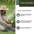 thumbnail image 2 of Tierra Verde 3.25"H x 48"L x 3.24"D Roman Stone Recycled Garden Border Kit, Grey, 2-Pack, 2 of 8