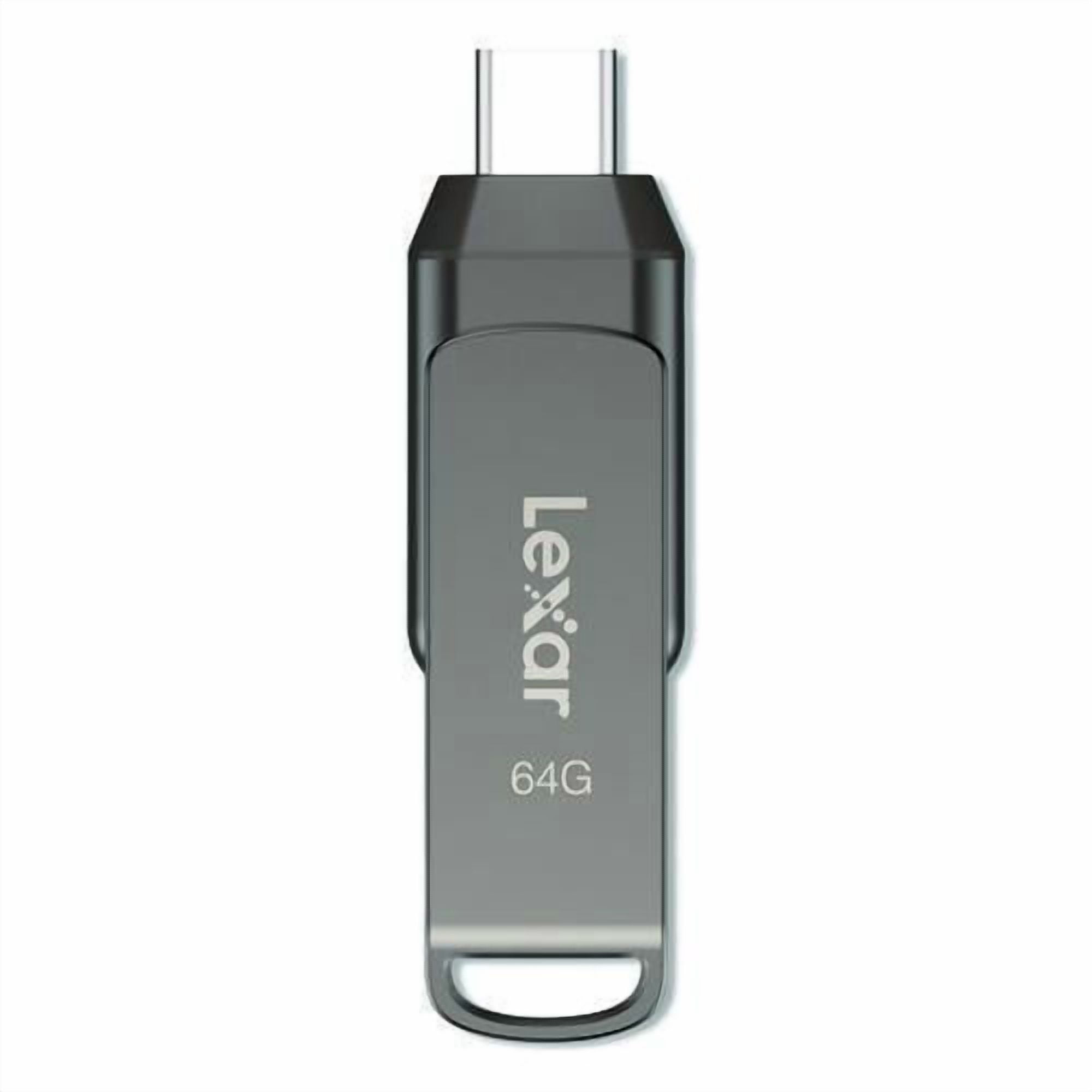JumpDrive D400 USB 3.1 Flash Drive, 64 GB, Titanium | Bundle of 2