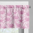 thumbnail image 3 of Ambesonne Garden Art Valance Pack of 2, Pastel Spring Bloom, 42"X18", Pink and Pale Pink, 3 of 5