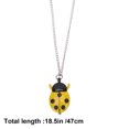 thumbnail image 4 of Miangastore Yellow Retro Pocket Watch Creative Ladybug Shape Vintage Quartz Pocket Watch Alloy Kids Gift, 4 of 8