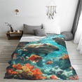 thumbnail image 4 of JUNZAN Underwater Swimming Guinea Pig Print Flannel Fleece Blanket Throw Blanket for Bed,Sofa,Couch,Travel,Camping(60"x50" ), 4 of 5