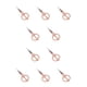 thumbnail image 2 of Kenally Tijeras de costura profesionales de acero inoxidable 10piezas rosa sissor oro, 2 of 6