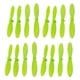 thumbnail image 1 of 16 hélices CW/CCW para mini helicóptero/dron H8 (repuestos, color verde), 1 of 7
