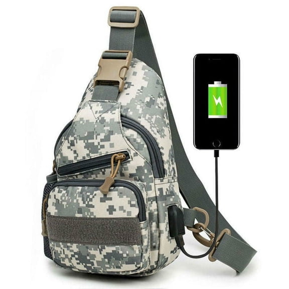 Men Small Chest Bag Pack Travel Sport Shoulder Sling Backpack Cross Body Outdoor