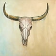 thumbnail image 2 of Atelier B Art Studio 15x15 Gold Ornate Wood Framed with Double Matting Museum Art Print Titled - Cow Skull, 2 of 4