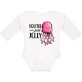 thumbnail image 3 of Inktastic You're Just Jelly with Pink Jellyfish Boys or Girls Long Sleeve Baby Bodysuit, 3 of 5