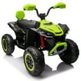 thumbnail image 3 of Joyracer 12V Kids Ride On ATV, 2* 45W Motor 4.5AH Battery Powered Electric Vehicle w/ LED Lights, High & Low Speed,Music, Spring Suspension, Ride on Car 4 Wheeler Quad for Boys & Girls,Green, 3 of 8