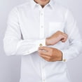 thumbnail image 2 of SHISUYAN 1 Pair Creative Maple Leaf Buttons Fashion Shirt Buttons Durable Cuff Studs, 2 of 8