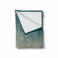 thumbnail image 2 of Sky Soft Flannel Fleece Throw Blanket, Horizon Illustration Scenic Natural Beauties Summer Season Inspired Peaceful, Cozy Plush for Indoor and Outdoor Use, 50" x 70", Petrol Blue Peach, by Ambesonne, 2 of 6