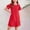 Red, variant on ATOGUTA Summer Dress for Girls with Pockets A-line Dress Sundress Casual Dress for Holiday Party Back to School Summer Size 5T-15, Pink