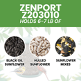 thumbnail image 4 of Zenport Industries Z203010-6PK Sunflower Seed Screen Feeder - Pack of 6, 4 of 5