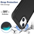 thumbnail image 3 of iPhone 14 Case, Allytech Military Grade Protective Anit-Scratch Shockproof Drop Proof Bumper Defender Back Cover Case for Apple iPhone 14 6.1" - Black, 3 of 5