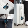 thumbnail image 6 of Butterfly Set of 2pcs PU Leather Round Suitcase Tags with Privacy Cover and Name ID Tag - Ideal for Travel Luggage, Handbags, Backpacks, School Bags, 6 of 6