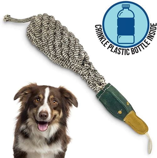 Outback Jack Écologique Krinkles Jouet Natural pour Chien Faisan Jouet de Chien de Corde