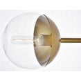 thumbnail image 2 of Eclipse 1 Light Brass Floor Lamp With Clear Glass, 2 of 6