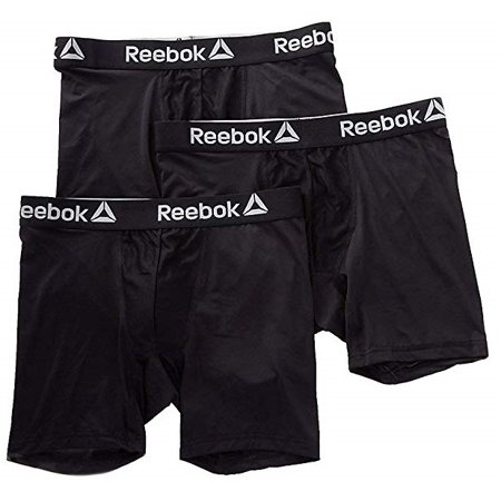 Reebok - REEBOK MEN UNDERWEAR 3 PACK BOXER BRIEF - 191 BLACK 2XL