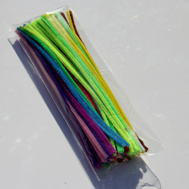 Tira de lana en bolsa OPP de 10 colores mezclados, raíz de lana, palo retorcido, arte DIY, materiales hechos a mano para niños de jardín de infantes