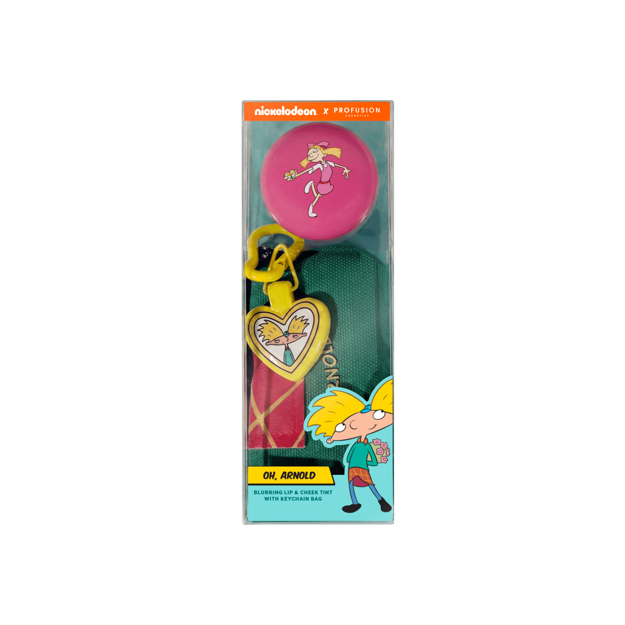 Profusion Cosmetics Nick 90s Hey Arnold! Oh, Arnold - Blurring Lip & Cheek Tint with Keychain Bag