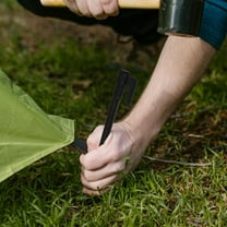 KONTONTY 5pcs Plastic Camping Tent Stakes Beach Tent Pegs Heavy Duty Plastic Yard Stakes Outdoor Tent Nails Anchors