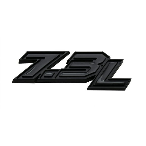 ZZ 2Pcs 7.3L Emblems 3D Side Badge Nameplate Decal Stickers Logo