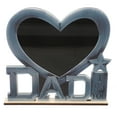thumbnail image 1 of I Love Dad Heart Shaped Metal Photo Frame with Silver Finish for Tabletop Display and Father's Day, 1 of 8