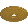 thumbnail image 3 of 29 1/8"OD x 3 5/8"ID x 1"P Oakleaf Ceiling Medallion (Fits Canopies up to 6 1/4"), Hand-Painted Pharaohs Gold, 3 of 6