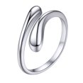 thumbnail image 1 of Women S925 Solid Sterling Silver Ring, Chic Classy Design, 1 of 5