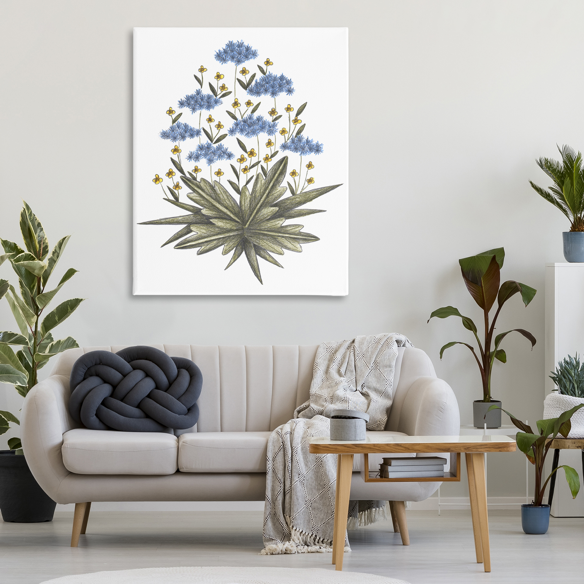 Where Wild Flowers Bloom Canvas Wall Art, design by Cecilia Battaini