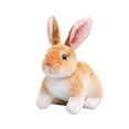 thumbnail image 2 of HILABEE Jouet en Peluche Lapin Réaliste, Oreiller de Canapé, Adorable Rabbir, Marron B, 2 of 9