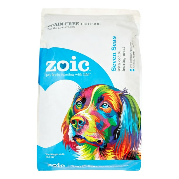 Zoic Grain Free Seven Seas Cod Herring Dry Dog Food 13 Lb Walmart Com