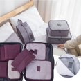 thumbnail image 3 of 7pcs Travel Storage Bag Multifunctional Suitcase Clothes Packing Bag For OutdoorLight Pink, 3 of 4