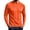 Orange, variant on Wuztai Mens Fall outdoor Sport Stretchy Running Shirts Round Neck Long Sleeve Slim Mesh Quick Dry Tops
