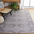 thumbnail image 2 of SAFAVIEH Kilim George Geometric Polyester Area Rug, Grey/Ivory, 5' x 8', 2 of 8