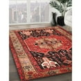thumbnail image 3 of Ahgly Company Machine Washable Indoor Square Contemporary Rust Pink Area Rugs, 8' Square, 3 of 7
