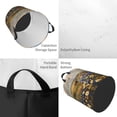 thumbnail image 2 of Balery Vibrant Wildflower Meadow Cesta de ropa redonda con asas, impermeable, independiente, para ropa, juguetes, dormitorio y familia-Small, 2 of 6
