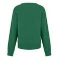 thumbnail image 4 of Tweang V Neck Sweaters for Women Long Sleeve Ribbed Tops for Women Knit Sweater for Women Womens Hoodies Pullover Long Sleeve Ribbed Shirt Women Soft Hoodies for Women Green S, 4 of 9