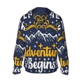 thumbnail image 3 of Kll Let The Adventure Begins Print Men'S Women’s Upf 50+ Sun Protection Outdoor Hoodie Jacket Long Sleeve Fishing Hiking Performance Shirt- Large, 3 of 8