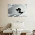 thumbnail image 2 of Elephant Stock Alpe D'huez Skiier Wall Art - Horizontal Canvas Wall Art - Living Room Wall Decor - Sports Canvas - Black And Gray Decor - 39" x 26", 2 of 8