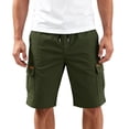 thumbnail image 4 of Yaoyar Mens Cargo Shorts Elastic Waist Drawstring Lightweight Shorts Summer Hiking Casual Shorts with Pockets No Lining, 4 of 5