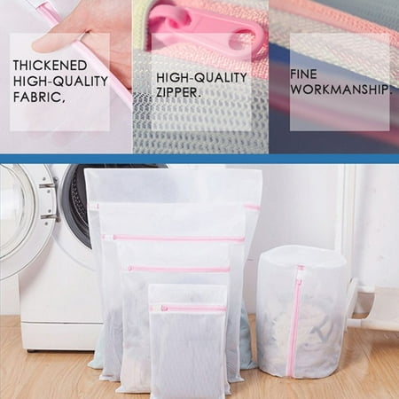 Zipped Laundry Bag Washing Mesh Net Flora Bra Underwear Washing Machine  Wash Bag