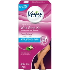 Hair Removal Wax Strips Veet Easy Gelwax Technology Sensitive